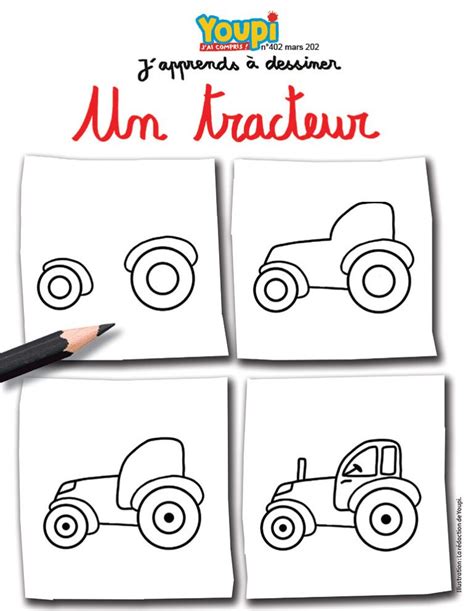 Japprends Dessiner Un Tracteur Avec Youpi Youpi Doc