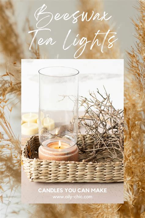 Simple Beeswax Tea Light Candles