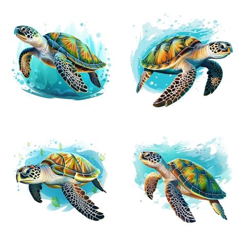 Premium Photo Sea Turtles Illustration