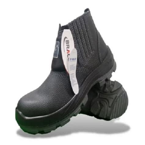 Bota De Couro Elastico Bico Composite 35 Bracol 656639 CA42165