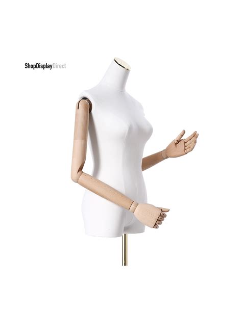 Female Tailored Articulated Wooden Arms Mannequin Tailors Dummy With