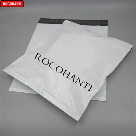 100pcs Custom Plastic Bag Printed Logo White Color Poly Mailer For