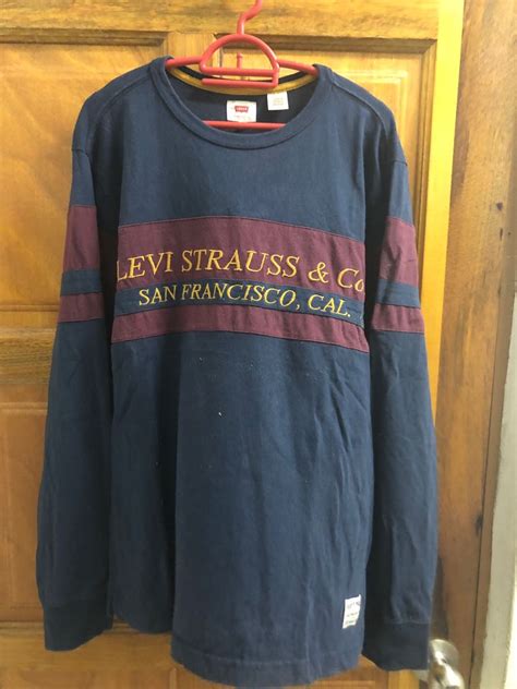 Levis Long Sleeve Mens Fashion Tops And Sets Tshirts And Polo Shirts On
