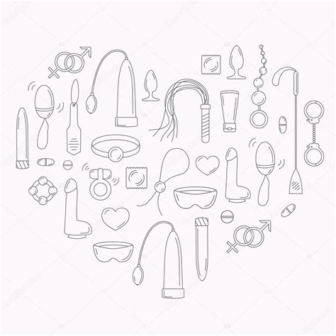 Sex Toys Seamless Pattern Stock Vector Ffffffly 90100100