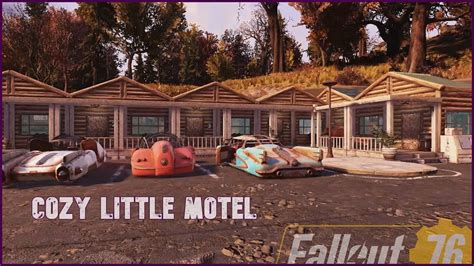 Fallout 76 Camp Build Cozy Little Motel Youtube