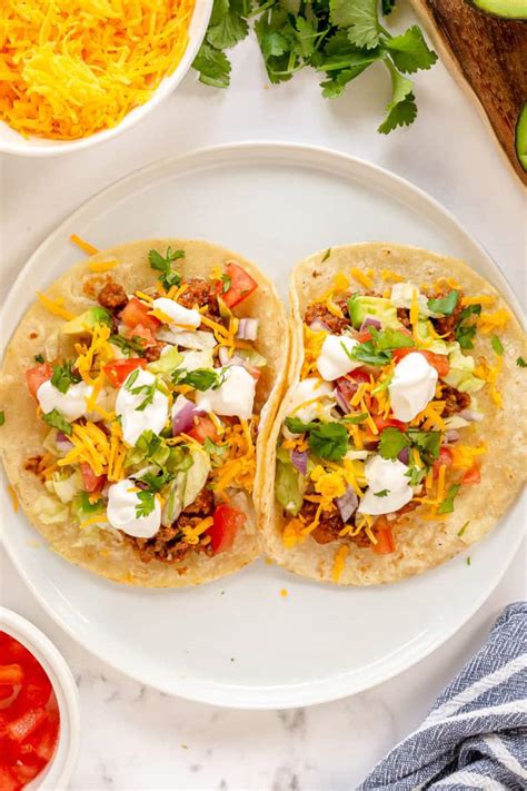 Easy Ground Beef Tacos Valeries Kitchen