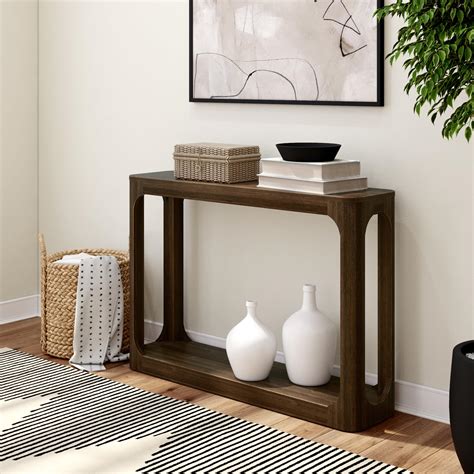 Buy Plank Beam Rounded Edge Console Table Inch Solid Wood Sofa