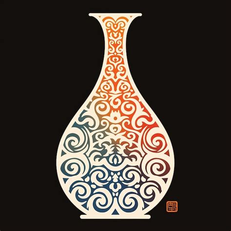 Premium Vector Chinese Ming Vase Patterns With Elegant Shapes