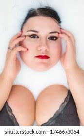 Woman Wearing Sensual Lingerie On Milky Stock Photo 1746673064 Shutterstock