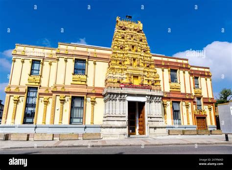 Exterior Of Sri Mahalakshmi Temple In East Ham London England Stock