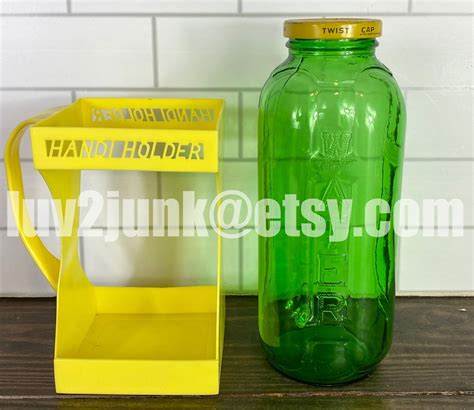 Green Bottle Vintage Green Juice Bottle Vintage Embossed Etsy