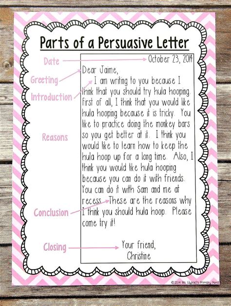 Writing A Persuasive Letter