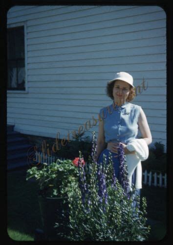 Pretty Woman Hat Fashion 35mm Slide 1950s Red Border Kodachrome Ebay