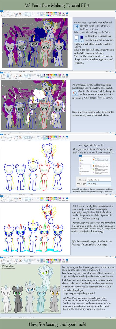 Ms Paint Base Tutorial Pt 3 By Elementbases On Deviantart