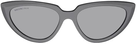 Balenciaga Grey Cat Eye Sunglasses 350 Ssense Lookastic