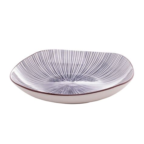 Cj 2 Pratos Quadrados Porcelana P Servir Koji 19 5x4 5cm MESA