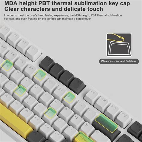 Ajazz AK Keys Bluetooth Wireless Wired Three Mode Hot Swap RGB Mechanical Keyboard Biluo