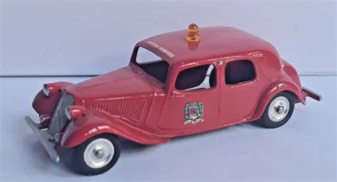 TRACTION AVANT CITROEN 11Cv Pompiers Jouets Miniatures Jrd 405 Neuf