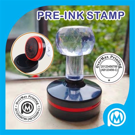 Custom Stamp Round Cop Bulat Company Stamp Shopee Malaysia