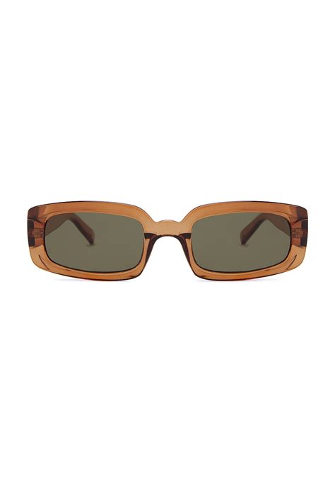 Le Specs Dynamite Sunglasses In Tobacco And Khaki Mono Revolve