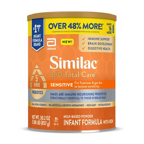 Similac Total Care Sensitive Infant Formula Powder Oz Tub