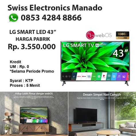 LG LED Smart TV 43 43LM5750 Swiss Baru Electronics Toko Elektronik