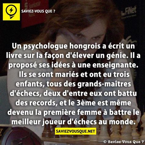 Un psychologue hongrois a écrit un livre sur la façon d élever un génie