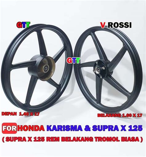 Jual Velg Racing Vrossi Honda Karisma Dan Supra X Rem Belakang