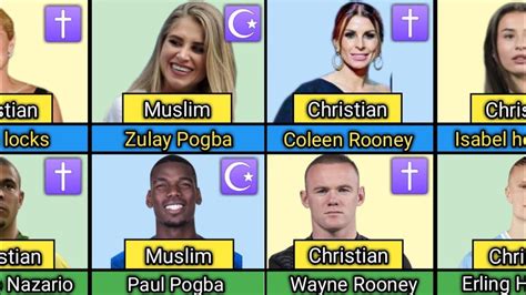 Religion Comparison Famous Footballers And Their Wives Girlfriends