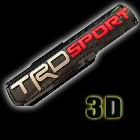 3D Aluminum TRD SPORTIVO And TRD SPORTS Logo Emblem Decal Badge For