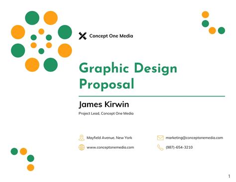 Graphic Design Proposal Template Venngage