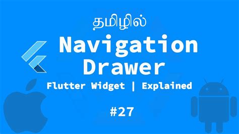 Navigation Drawer Sample Flutter Widget Explained Tamil Official