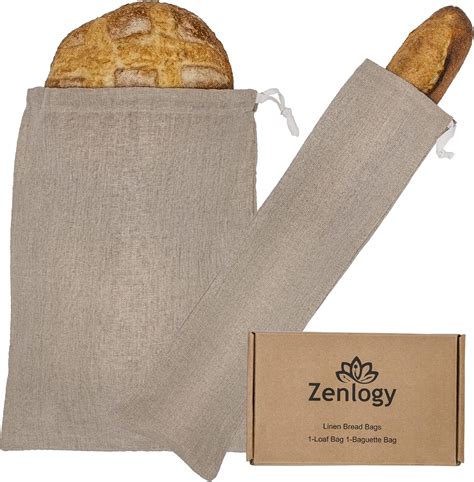 Amazon Linen Bread Bags 2 Pack 11 X 15 Inch Ideal For Homemade