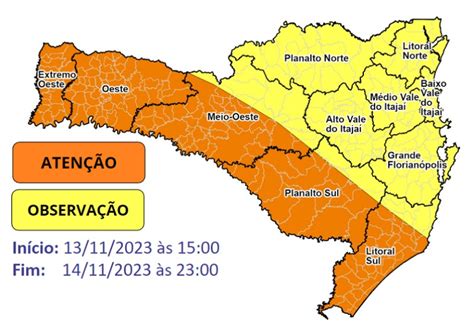 Defesa Civil Alerta Para Temporais Isolados E Chuva Intensa E Volumosa