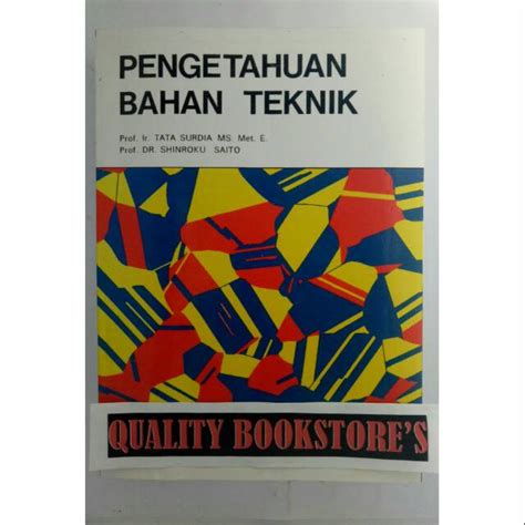 Jual Pengetahuan Bahan Teknik By Tata Surdia Shopee Indonesia