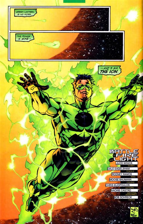 Hal Jordan Paralax Vs Kyle Rayner Ion Battles Comic Vine