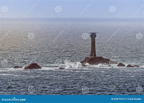 Longshipï¿½s Light Wolf Rock Lighthouse Stock Image Image Of Coast