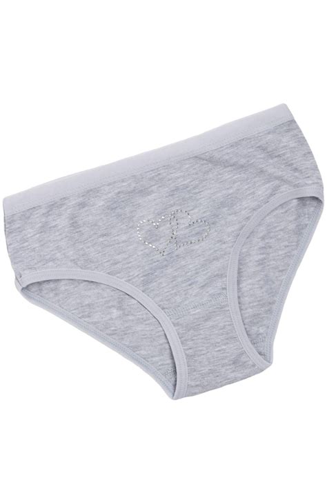 Трусы для девочки OTS 6635603 серый купить оптом в HappyWear.ru