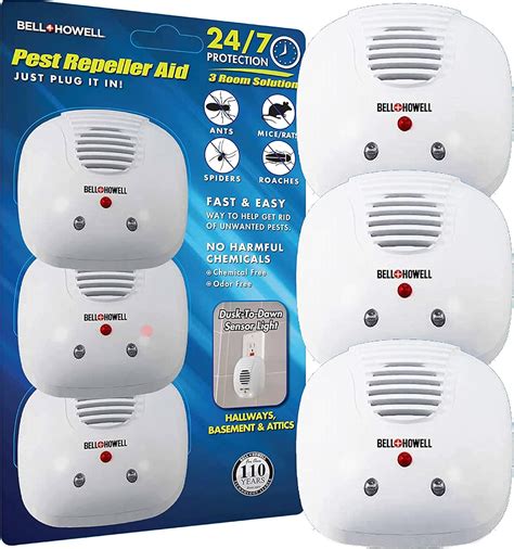 Bell Howell Ultrasonic Pest Repeller Home Kit Pack Of 3 Ultrasonic Pest