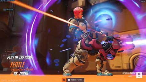 The Zarya Yeatle Insane Zarya Sigma Overwatch Season