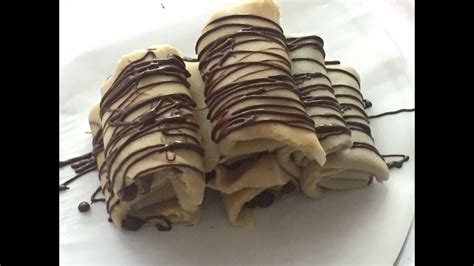 Nutella Filled Crepes Youtube