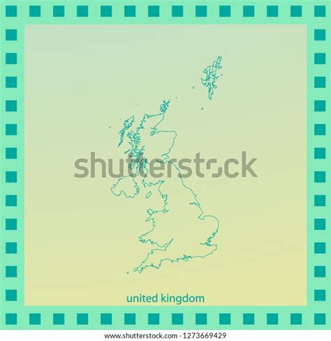 United Kingdom Outline Map Stock Vector (Royalty Free) 1273669429 ...