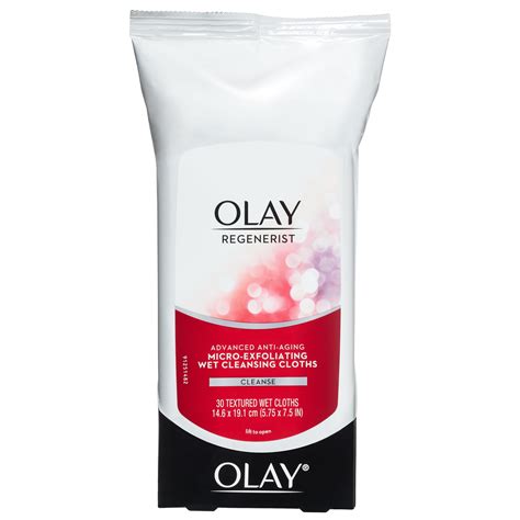 Olay Regenerist Micro Exfoliating Wet Cleansing Cloths Count