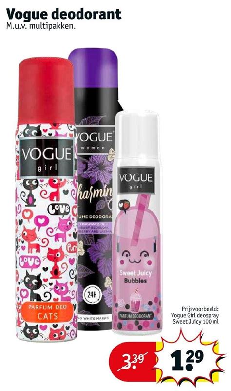 Vogue Deodorant Aanbieding Bij Kruidvat