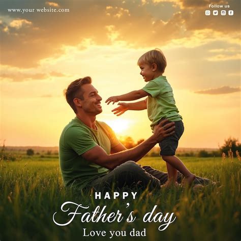 Premium Psd Psd Happy Fathers Day Social Media Post Design