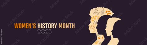 Women's History Month 2023 banner. Stock Vector | Adobe Stock