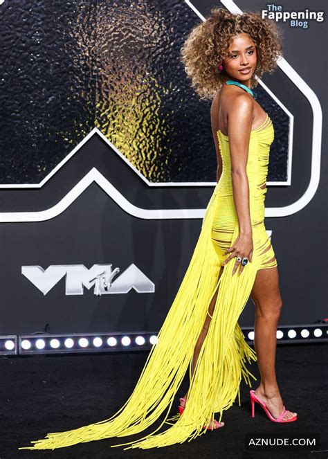 Tyla Sexy Flaunts Her Slender Figure In A Hot Yellow Dress At Mtv Video Music Awards In New York