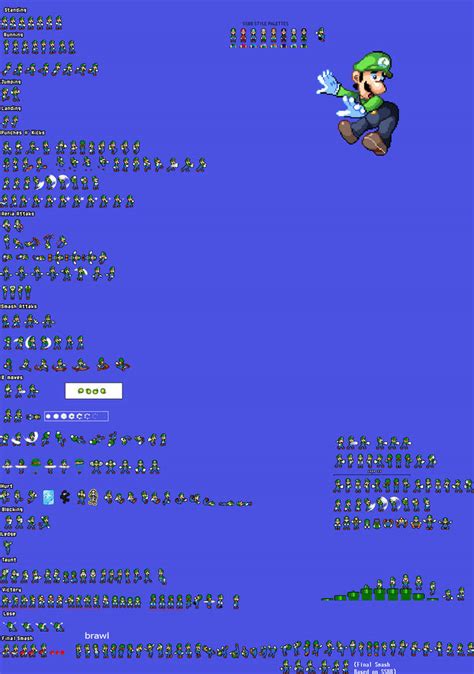 #09 Luigi (SSBU Moveset/MLSS Style) by ichsdf on DeviantArt