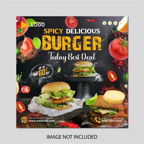 Premium Psd Delicious Burger Advertisement For A Burger Called