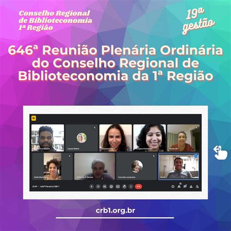 Crb Realiza A Sua Reuni O Plen Ria Em Formato Virtual Conselho